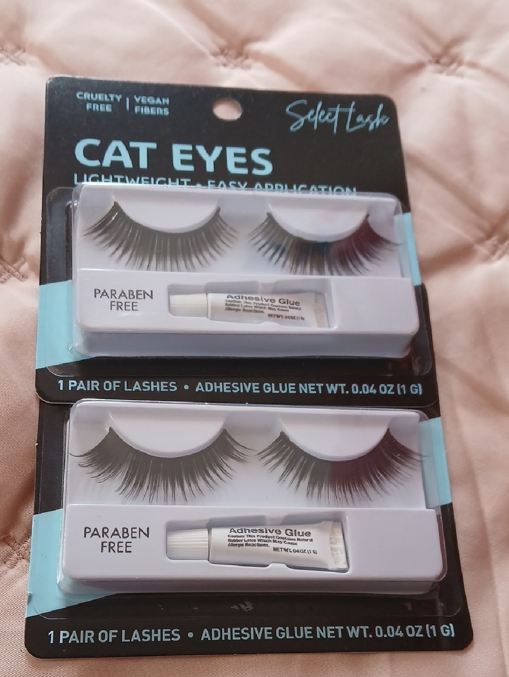 Select Lash Cat Eyes False Eyelashes - Black Vegan 2 Pack